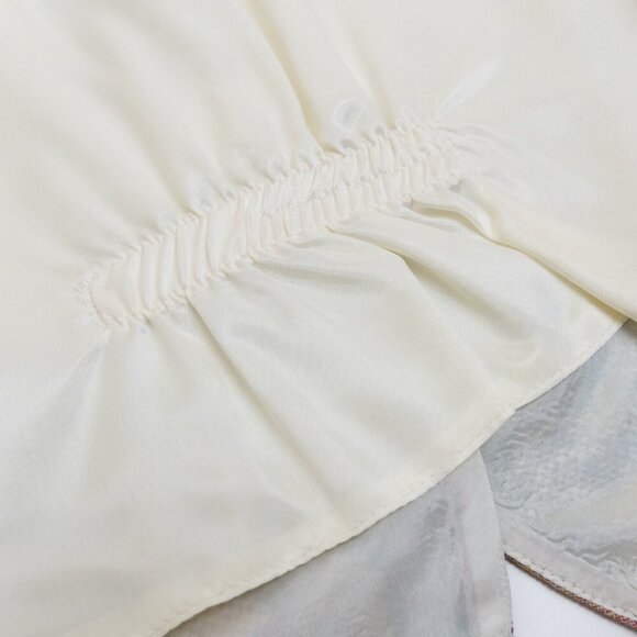 Vintage Floral Boho Embroidered Tapestry Vest Button Up White Small - Picture 4 of 13